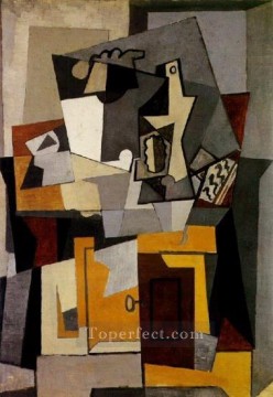  e - Still Life with a key 1920 cubist Pablo Picasso